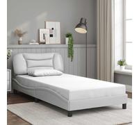 vidaXL Giroletto senza Materasso Hvar Bianco 100x200 cm in Similpelle