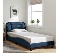 vidaXL Giroletto senza Materasso Hvar Blu 80x200 cm in Tessuto