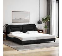 vidaXL Giroletto senza Materasso Hvar Nero 200x200 cm in Tessuto