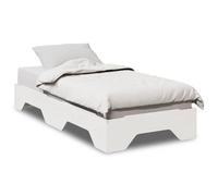 vidaXL Giroletto senza Materasso Impilabile Bianco 80x200 cm Legno