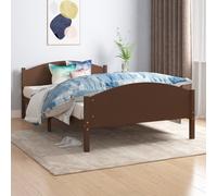 VIDAXL - Giroletto Marrone Scuro In Legno Massello Di Pino 120x200 Cm