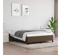 VIDAXL - Giroletto Marrone Scuro 140x190 Cm In Tessuto - SPEDIZIONE GRATUITA