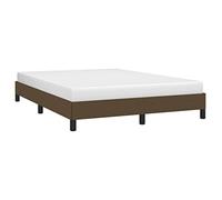 vidaXL Giroletto Senza Materasso Marrone Scuro 140x200 cm Tessuto