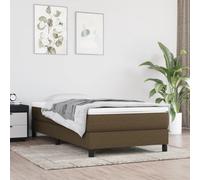 VIDAXL - Giroletto Marrone Scuro 90x200 cm in Tessuto - SPEDIZIONE GRATUITA