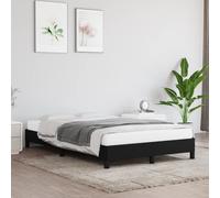 vidaXL Giroletto Senza Materasso Nero 120x190 cm in Tessuto