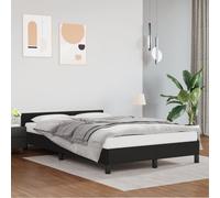 vidaXL Giroletto senza Materasso Nero 120x190 cm Similpelle