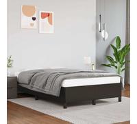 vidaXL Giroletto Senza Materasso Nero 120x190 cm Similpelle