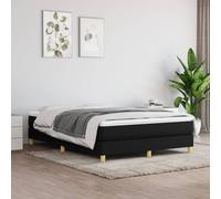 vidaXL Giroletto senza Materasso Nero 140x200 cm in Tessuto