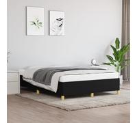 vidaXL Giroletto senza Materasso Nero 140x200 cm in Tessuto