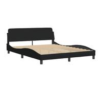 vidaXL Giroletto Dover Nero 160x200 cm in Tessuto