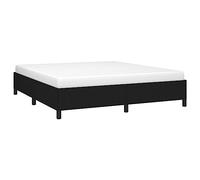 vidaXL Giroletto Senza Materasso Nero 160x200 cm in Tessuto