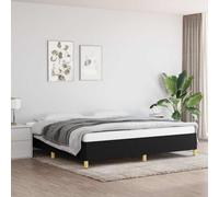 vidaXL Giroletto Nero 200x200 cm in Tessuto