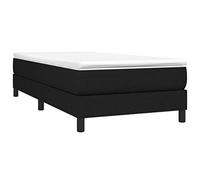 VIDAXL - Giroletto a Molle Nero 90x200 cm in Tessuto - SPEDIZIONE GRATUITA