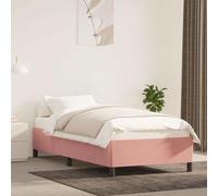 vidaXL Giroletto senza Materasso Rosa 90x190 cm in Velluto