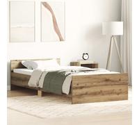vidaXL Giroletto Senza Materasso Rovere Artigianale 90x200cm