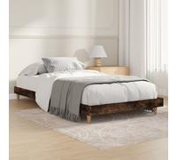 vidaXL Giroletto senza Materasso Rovere Fumo 100x200 cm in Truciolato