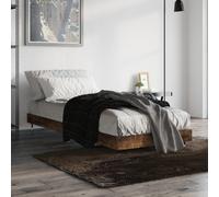 vidaXL Giroletto senza Materasso Rovere Fumo 75x190 cm in Truciolato