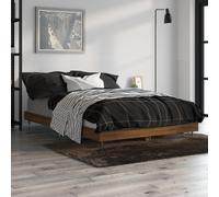 vidaXL Giroletto senza Materasso Rovere Marrone 120x190 cm Truciolato
