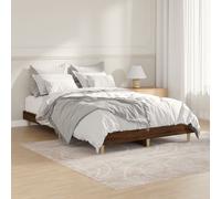 vidaXL Giroletto senza Materasso Rovere Marrone 120x190 cm Truciolato