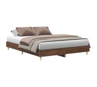 vidaXL Giroletto Senza Materasso Rovere Marrone 140x200 cm Truciolato, mobili per Camera da Letto, Base del Letto, Letto Matrimoniale, Letto