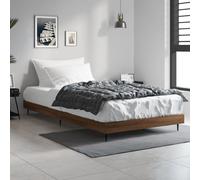 vidaXL Giroletto Rovere Marrone 90x200 cm in Legno Multistrato