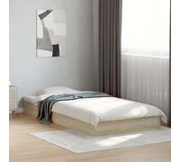 VidaXL Giroletto in Legno Multistrato Rovere Sonoma 75x190 cm - Arredo Camera da Letto, Struttura e Telaio Letto