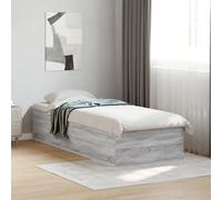 vidaXL Giroletto senza Materasso Rovere Sonoma 90x190 cm