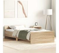 vidaXL Giroletto senza Materasso Rovere Sonoma 90x190 cm in Truciolato