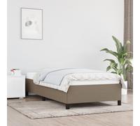 vidaXL Giroletto senza Materasso Tortora 100x200 cm in Tessuto