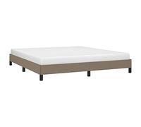 vidaXL Giroletto Senza Materasso Tortora 160x200 cm in Tessuto
