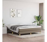 VIDAXL - Giroletto a Molle Tortora 160x200 cm in Tessuto - SPEDIZIONE GRATUITA