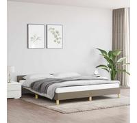VIDAXL - Giroletto senza Materasso Tortora 180x200 cm in Tessuto - SPEDIZIONE GRATUITA
