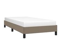 vidaXL Giroletto Senza Materasso Tortora 80x200 cm Tessuto