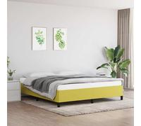 vidaXL Giroletto senza Materasso Verde 160x200 cm in Tessuto
