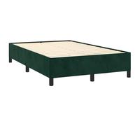 vidaXL Giroletto Senza Materasso Verde Scuro 120x190 cm Velluto