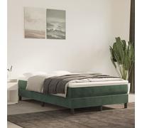 Giroletto a molle verde scuro 120x200 cm in velluto