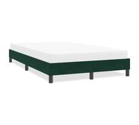 vidaXL Giroletto senza Materasso Verde Scuro 120x210 cm in Velluto
