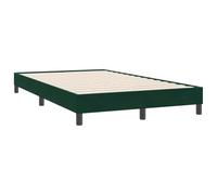 vidaXL Giroletto Senza Materasso Verde Scuro 120x220 cm Velluto, mobili Camera da Letto, Letto Matrimoniale, Letto Imbottito, Rete Letto