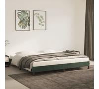 VIDAXL - Giroletto Verde Scuro 200x200 Cm In Velluto - SPEDIZIONE GRATUITA