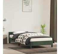 VIDAXL - Giroletto senza Materasso Verde Scuro 80x200 cm in Velluto - SPEDIZIONE GRATUITA