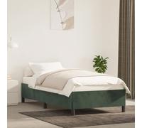 AX Giroletto Verde Velluto 193x93x35cm Doghe Elegante Letto Dormire Nuovo 347297
