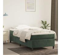 VIDAXL - Giroletto Verde Scuro 90x200 cm in Velluto - SPEDIZIONE GRATUITA