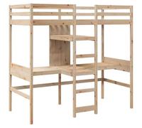 vidaXL Giroletto Soppalco senza Materasso 80x200cm Legno Massello Pino, giroletto a soppalco, letto a soppalco, mobili per camera da letto