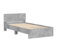 vidaXL Giroletto Testiera Grigio Cemento 100x200 cm Legno Multistrato
