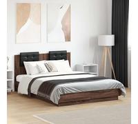 vidaXL Giroletto Testiera Rovere Marrone 120x190 cm Legno Multistrato