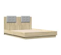 vidaXL Giroletto Testiera Rovere Sonoma 120x190 cm Legno Multistrato
