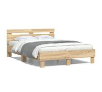 vidaXL Giroletto Testiera Rovere Sonoma 120x190 cm Legno Multistrato