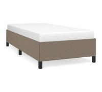 vidaXL Giroletto senza Materasso Tortora 100x200 cm in Tessuto