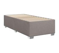 vidaXL Giroletto Tortora 100x200 cm in Tessuto, Rete Letto, giroletto con Piattaforma, giroletto Imbottito, mobili Camera da Letto, giroletto Singolo