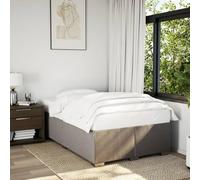 vidaXL Giroletto Tortora 120x200 cm in Tessuto, Rete Letto, giroletto con Piattaforma, giroletto Imbottito, mobili Camera da Letto, giroletto Doppio